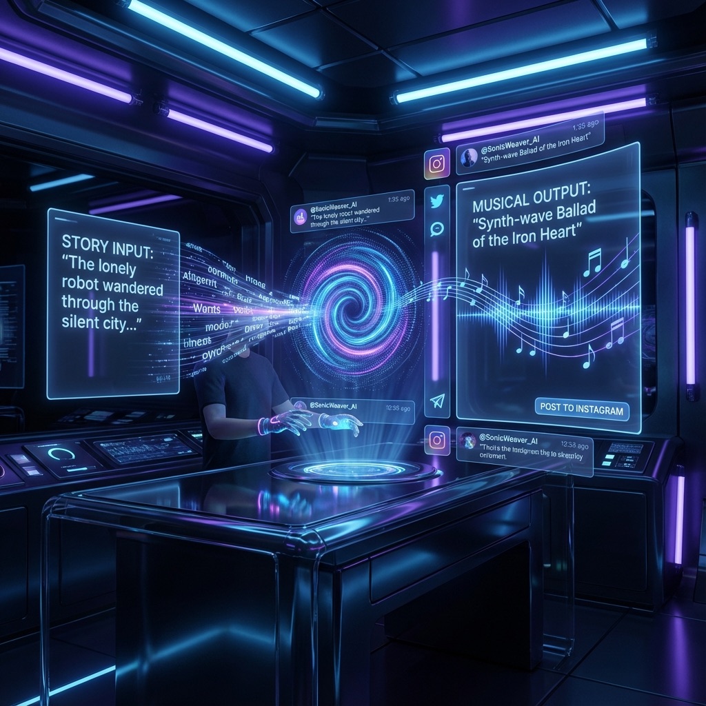 AI Musik Creator: Geschichte zu Lied